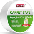 YYXLIFE Rug Tape Double Sided Carpet Tape Heavy Duty, 2 Inch x 30 Yards by YYXLIFE