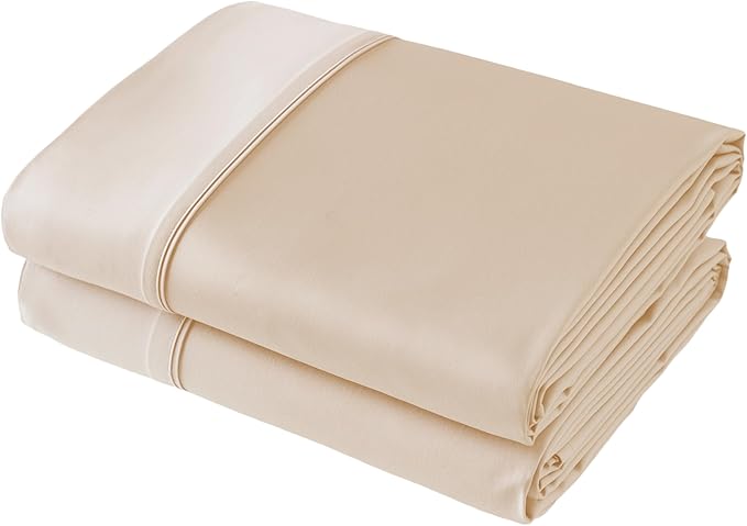 Flat Sheet Only 2 Pack, Full Size 400 Thread Count 100% Egyptian Cotton Flat by ShunjieHome