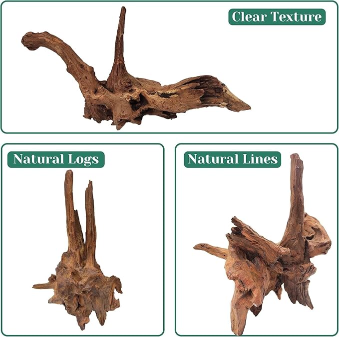 Azil Natural Driftwood 9''-12'' – Perfect Aquarium Decoration - Image 5