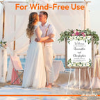 JEAWIWI 1PCS White Easel Stand for Wedding Sign Stand, 66 Inches Lightweight - Image 6