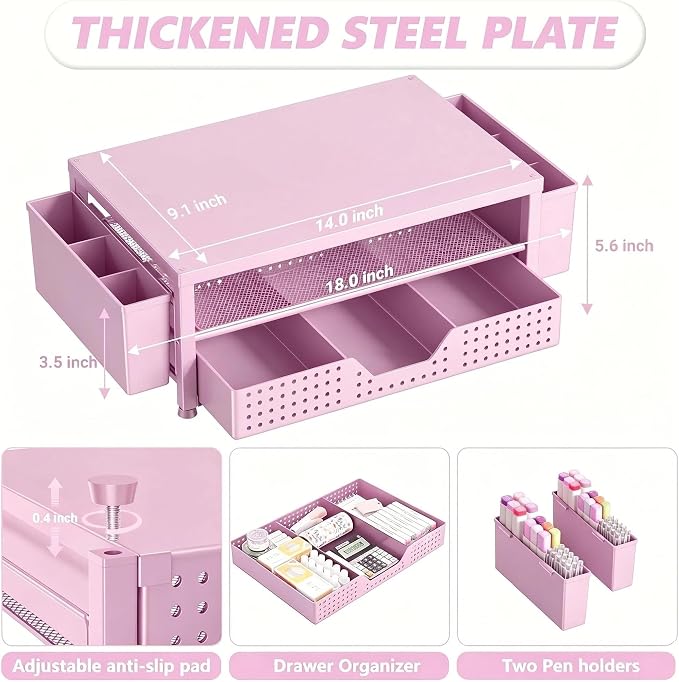 OPNICE Desk Organizers and Accessories, Computer Monitor Stand Riser - Image 7