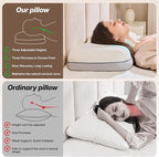 Cervical Neck Pillow for Neck & Shoulder Support, Adjustable Memory Foam Pillow - Image 3