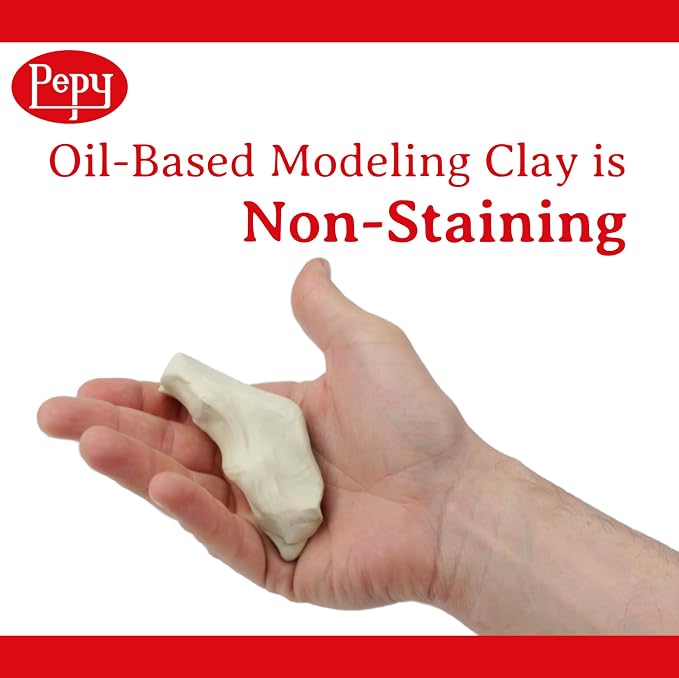 Pepy Reusable and Non-Drying Oil-Based Plasticine Modeling Clay, 4 Pounds - Image 5