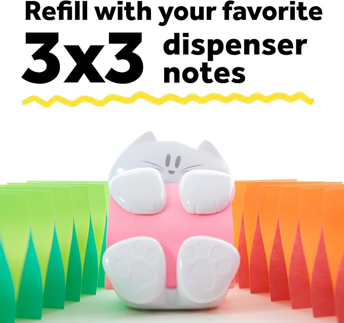 Post-it Dispenser, Sticky Note Holder, Includes 45 Pop-Up Sheets of 3 in x 3 in - Image 5
