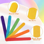 WISYOK 2000 Jumbo Rainbow Popsicle Sticks - Image 3