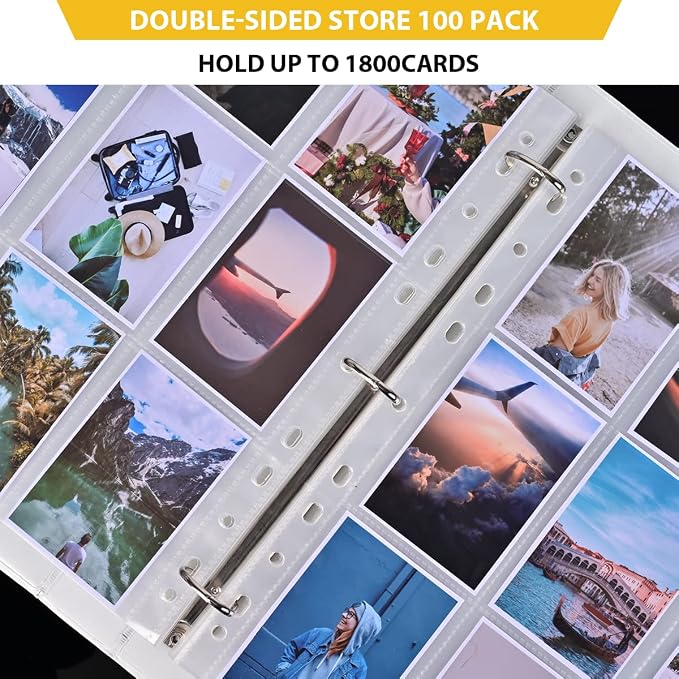 9 Pocket Page Protector, Holds 1800 Cards, Trading Card Sleeve, Baseball Card - Image 5