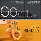 LEOBRO Keychain Making Kit, Well Crafted Sturdy Key Chain Making Kit, Key Chain - Image 5