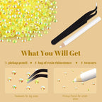 6000PCS 4mm Resin Jelly Rhinestones in Bulk, Bedazzling Flatback Crystals - Image 7
