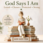 Christian Gifts for Women, God Says I Am Bible Verse Ornament, Religious - Image 5