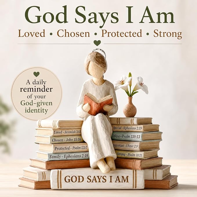 Christian Gifts for Women, God Says I Am Bible Verse Ornament, Religious - Image 5
