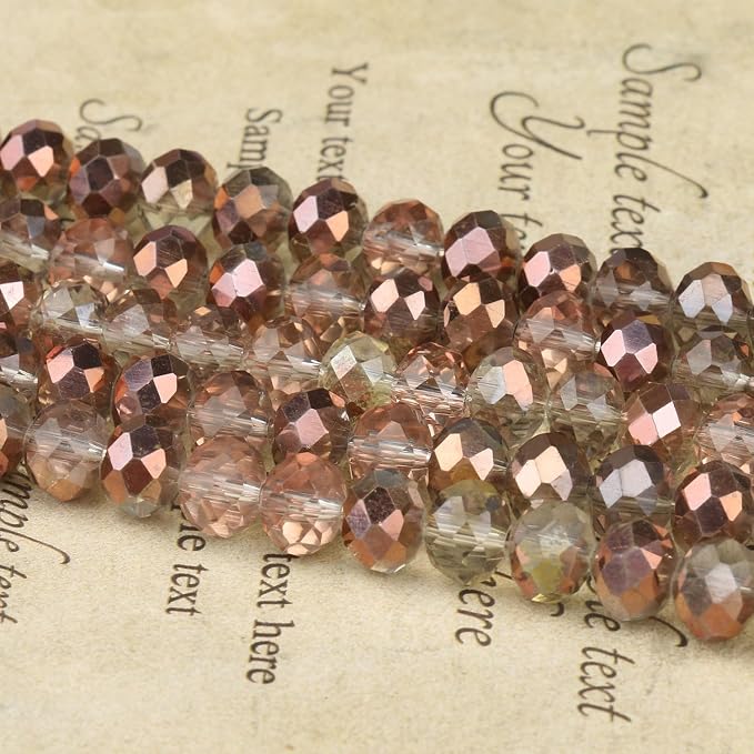 500pcs 6mm Crystal Glass Beads for Jewelry Making Faceted Rondelle Flat Beads - Image 5