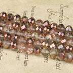 500pcs 6mm Crystal Glass Beads for Jewelry Making Faceted Rondelle Flat Beads - Image 5