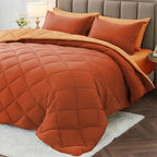 MUXHOMO 5 Pieces Twin XL Comforter Set, Reversible Bed in a Bag Twin XL Size by MUXHOMO