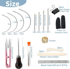 33 Pcs Book Binding Kits 4 Pcs Bone Folder Paper Creaser Paper Folding Tool - Image 2