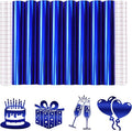 Tintnut Holographic Permanent Vinyl 8 Pcs 12x12in Royal Blue Adhesive Vinyl | by Tintnut