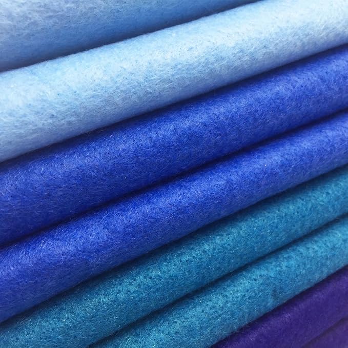 4pcs Thick 1.4mm Soft Felt Fabric Sheet Assorted Color Felt Pack DIY Craft - Image 3
