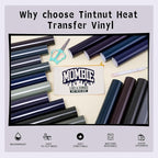 Tintnut Dark Color HTV Heat Transfer Vinyl, easy cut & weed, stretch washable - Image 3