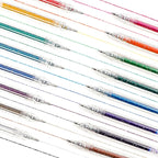 Grabie Capped Glitter Gel Pens, 18 Colors Vibrant Metallic Sparkle Gel Ink Pens - Image 6