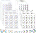 2100Pcs Self Adhesive Pearls and Rhinestone Sticker, Stick on Rhinestone Hair by Unixing