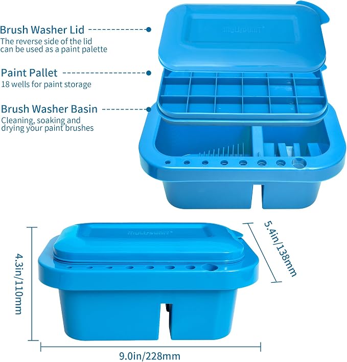 MyLifeUNIT Paint Brush Cleaner, Paint Brush Holder and Organizers - Image 3