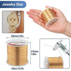 22 Gauge Jewelry Wire, Anezus Craft Wire Tarnish Resistant Copper Beading Wire - Image 2