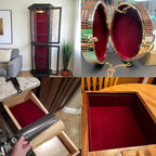 Wine Red Large Size Self Adhesive Soft Velvet Drawer Liner DIY Fabric Felt Liner - Image 4