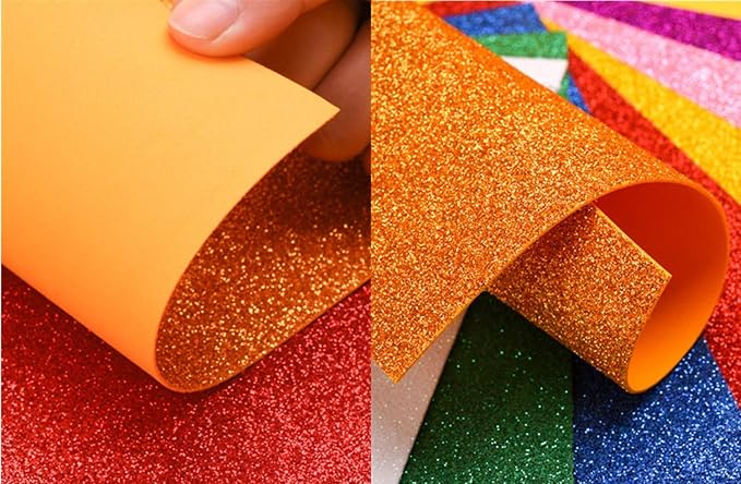 Glitter Paper for Graduation Cap, Sparkly Foam Sheets Father's Day Decor - Image 4