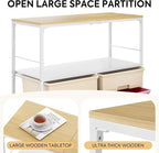 Rolling Cart with 8 Drawers, Storage Drawer Cart with Wooden Tabletop, Lockable - Image 4