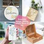 Flower Stencils for Painting, Floral Drawing Templates for Wood Wall Canvas - Image 4