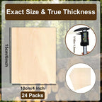 Basswood Polywood Sheets, Wood Burning, Model Making, DIY Crafts, Holiday Decor - Image 2
