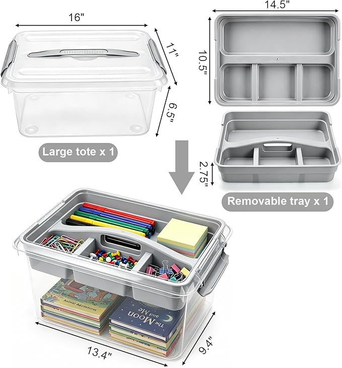 Yesland Portable Craft Storage Box - Image 2