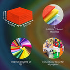 FabricLA Acrylic Felt Sheets for Crafts - Image 3