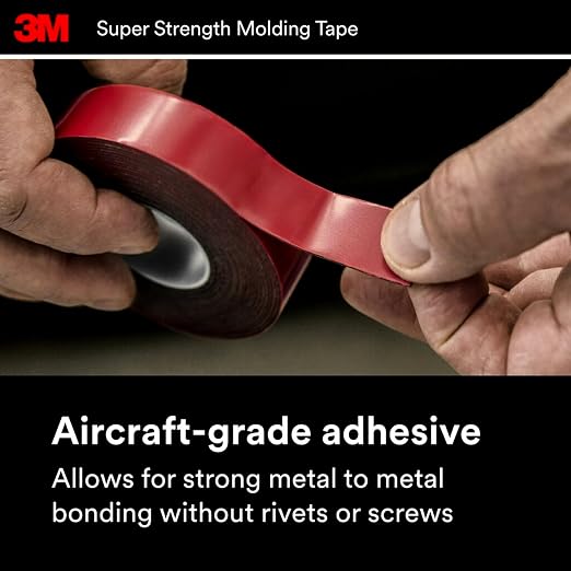 3M Super Strength Molding Tape 03616, 7/8 in x 15 ft Each, Heavy Duty - Image 4