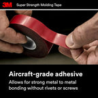 3M Super Strength Molding Tape 03616, 7/8 in x 15 ft Each, Heavy Duty - Image 4