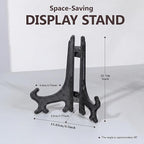 Artliving 5 Inch Black 12pcs/Set Plastic Easels Plate Display Stands Picture - Image 3