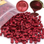 300 Pcs Wax Seal Beads Wine Red, Atopbb Premium Sealing Wax Beads by Unknown