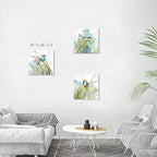 Abstract Birds Canvas Wall Art: Colorful Birds in Grass Artwork Animal Painting - Image 3