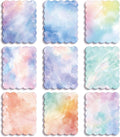 Gersoniel 9 Pcs Tie Dye Scalloped Sticky Notes, Aesthetic Colorful Sticky Notes by Gersoniel