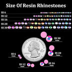 2500pcs 5mm Resin Rhinestones Bulk - Image 3