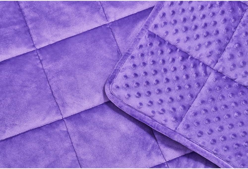 TONGDADA Minky Weighted Blanket | 40''x60'', 7lbs | Cozy and Soft Minky - Image 5