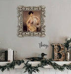 Silver Picture Frame 8x10 Gothic Picture Frames Ornate Vintage | Real Glass - Image 3