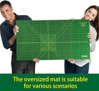 NEWBRAUG 23'' × 47'' Large Self Healing Cutting Double Sided 5-Ply Mat - Image 8
