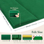 Moss Green Fabric Sheet 108" X 36", 1.4mm Thick Large Soft Durable Flexible - Image 2