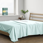 THREAD SPREAD 100% Organic Cotton Percale Flat Sheet Full Size by THREADSPREAD