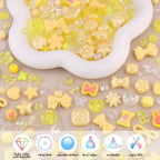 200-260PCS TINKRSTUFF Assorted Yellow Acrylic Beads - Image 3