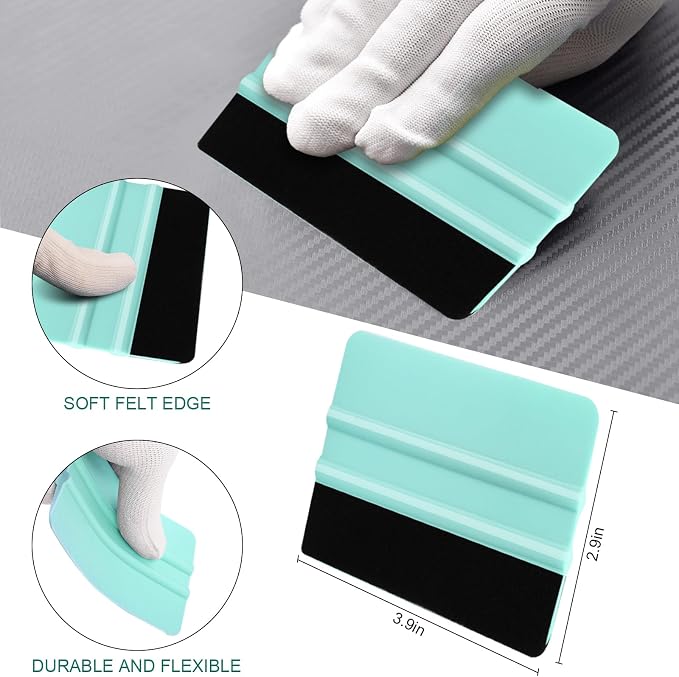 WRAPXPERT Squeegee for Vinyl- Felt Vinyl Squeegee 2 Pcs - Image 3