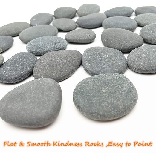 Lifetop 24PCS Rocks for Painting, Decoration, Medium Rocks for Painting - Image 3