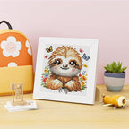 VIGEGU Sloth Cross Stitch Kits for Beginner, Stamped Cross Stitch Kits Crafts - Image 2