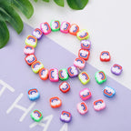 100pcs Colorful Rainbow Polymer Clay Spacer Beads - Image 2