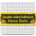 Piteno® 500Pcs Double Sided Adhesive Dots, 0.4" Clear Removable Adhesive by Piteno